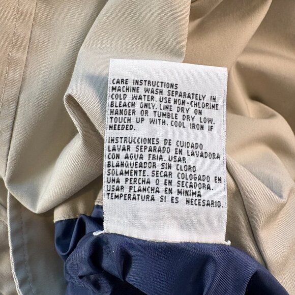 CS Signature Men's Lined Drawstring Beige Mock Neck Reversible Jacket Size Small - Picture 6 of 8